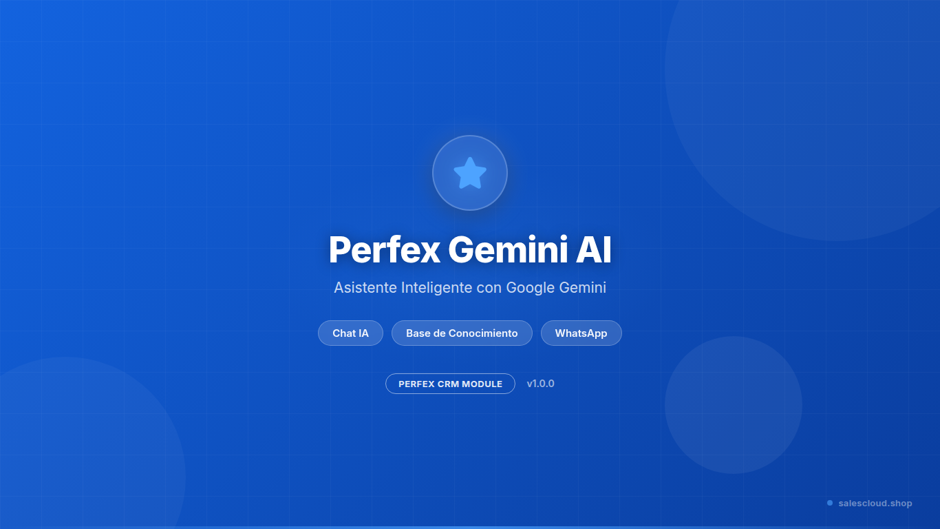 Perfex Gemini AI — Asistente Inteligente con Google Gemini