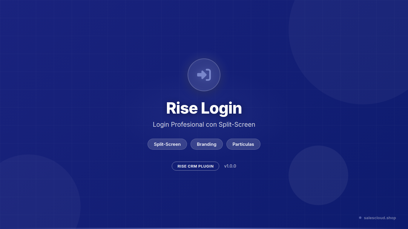 Rise Login — Login profesional para Rise CRM